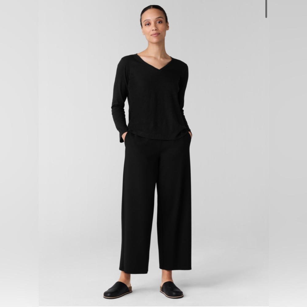 Eileen Fisher Flex Ponte Wide Leg Pant